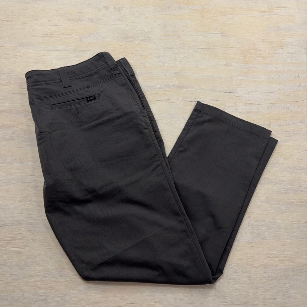 5.11 Tactical Pant Edge Chino 40x32 Multi-Pocket Straight Leg Grey Mens